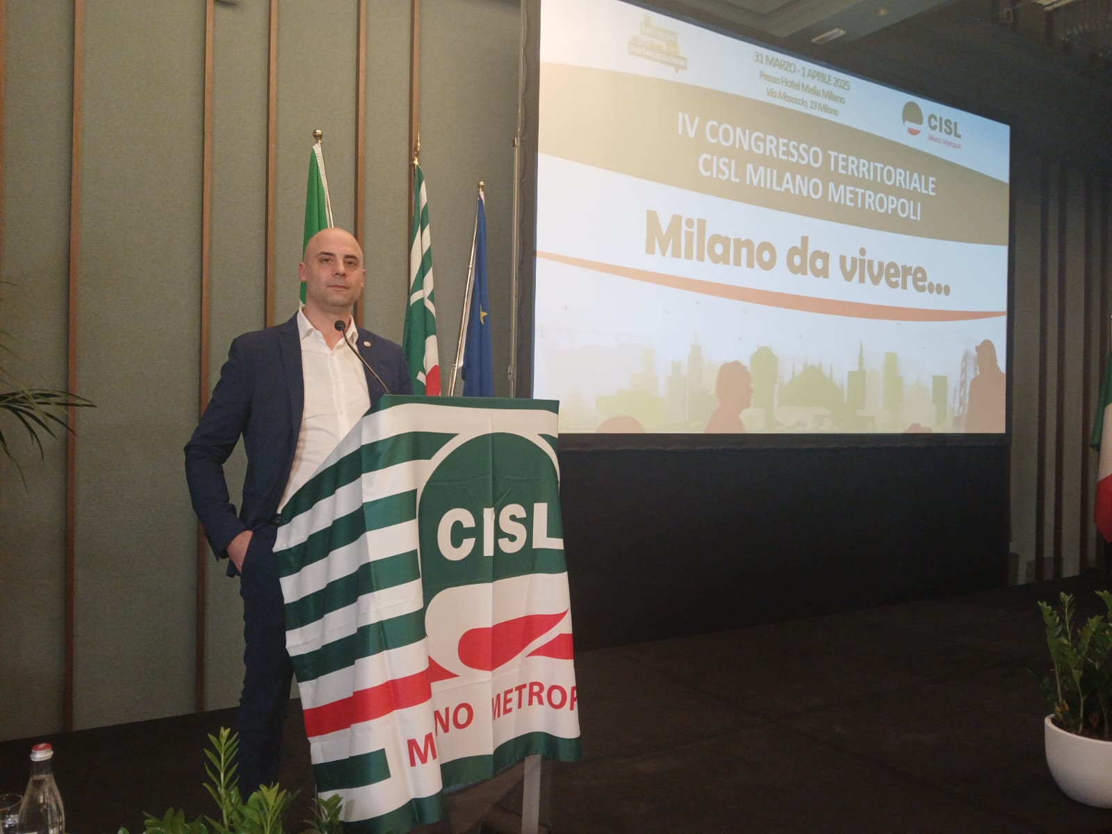 Enrico Biordi al 4° Congresso Cisl Milano Metropoli