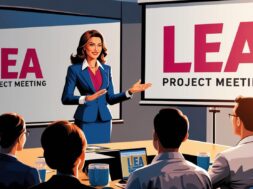 progetto LEA incontri per promuovere la leadership femminile immagine stilizzata di donna leader con la scritta LEA