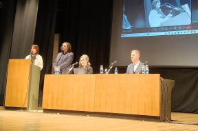 Gino Cecchettin incontro scuola Segr Gen e tavolo relatori