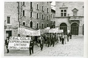 Sciopero generale unitario foto d’archivio